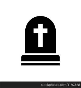 Halloween icon : funeral gravestone design trendy