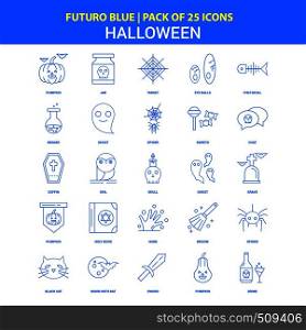 Halloween Icons - Futuro Blue 25 Icon pack