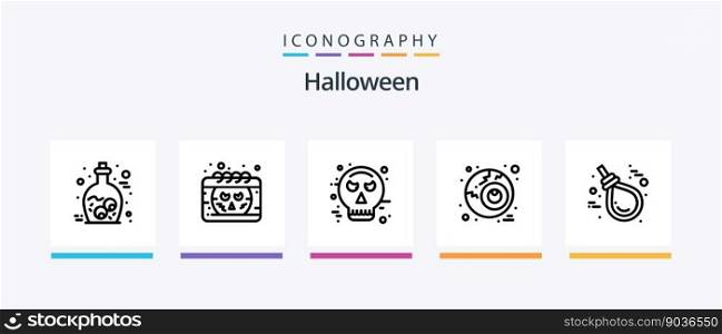 Halloween Line 5 Icon Pack Including cauldron. v&ire. avatar. teeth. halloween. Creative Icons Design