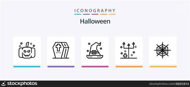 Halloween Line 5 Icon Pack Including mirror. broken. necklace. web icon. halloween. Creative Icons Design