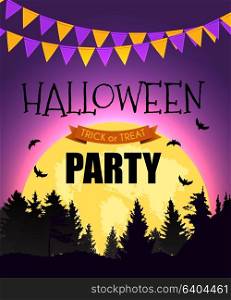 Halloween Party Background Template. Vector illustration EPS10. Halloween Party Background Template. Vector illustration