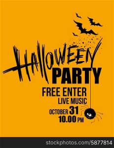 Halloween party. Happy holiday. Vector illustration. Halloween party. Happy holiday. Vector illustration EPS 10