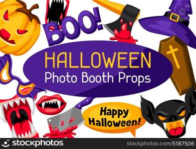 Halloween photo booth props. Accessories for festival and party. Halloween photo booth props. Accessories for festival and party.