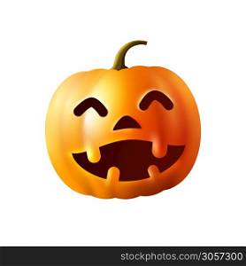 Halloween Pumpkin Vector design illustration isolated on white background