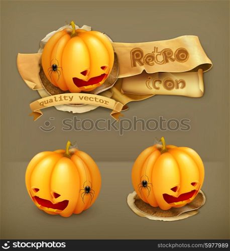 Halloween Pumpkin, vector icon