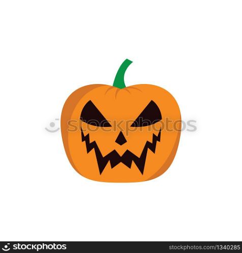 Halloween pumpkin vector icon illustration