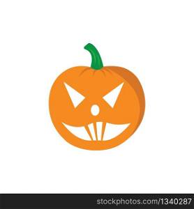 Halloween pumpkin vector icon illustration