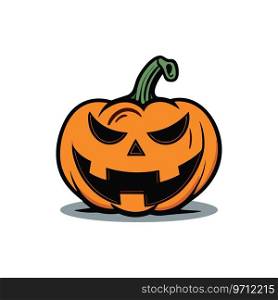 Halloween Pumpkin Vector icon logo ghost character cartoon illustration