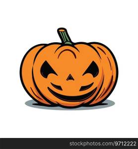 Halloween Pumpkin Vector icon logo ghost character cartoon illustration