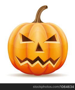 halloween pumpkin vector illustration isolated on white background