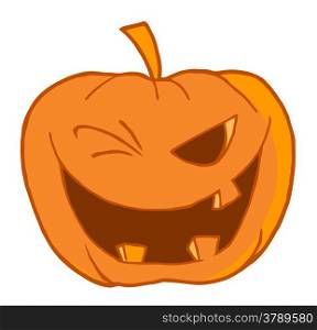 Halloween Pumpkin Winking