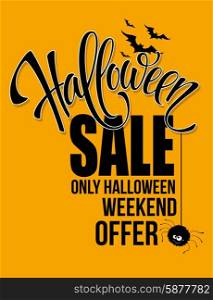Halloween sale. Happy holiday. Vector illustration. Halloween sale. Happy holiday. Vector illustration EPS 10