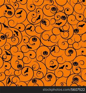 Halloween seamless pattern background vector illustration