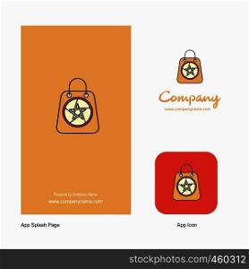 Halloween shopping bag Company Logo App Icon and Splash Page Design. Creative Business App Design Elements