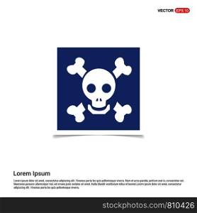 Halloween Skull icon - Blue photo Frame