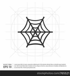 Halloween spider web icon