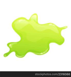 Halloween splash icon cartoon vector. Slime drip. Green liquid. Halloween splash icon cartoon vector. Slime drip