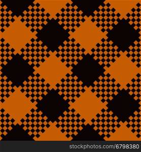Halloween Tartan Seamless Pattern. Trendy Illustration for Wallpapers.
