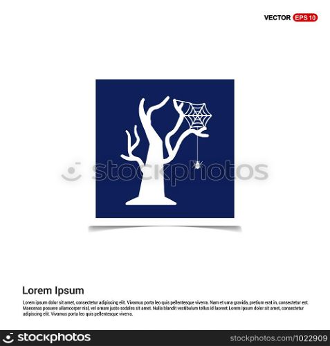 Halloween Tree icon - Blue photo Frame