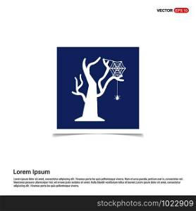 Halloween Tree icon - Blue photo Frame