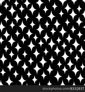 Halloween vector seamless pattern with abstract stars in the sky