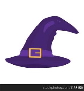 Halloween witch hat isolated on a white background. Halloween witch hat isolated on a white