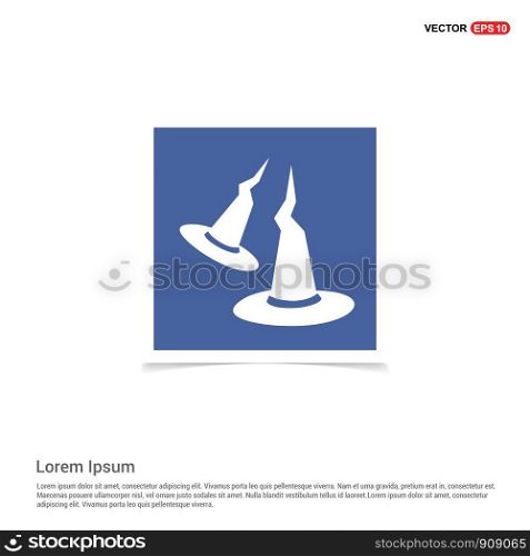 Halloween Witch Hats icon - Blue photo Frame