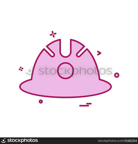 Halmet icon design vector