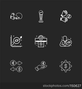 halmet , trophy , catch , graph , corporate , dollar , money , gear ,icon, vector, design,  flat,  collection, style, creative,  icons