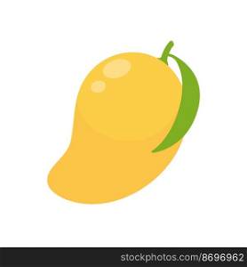 halved yellow mango vector delicious sweet fruit