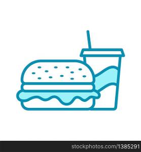 hamburger - fast food icon vector design template
