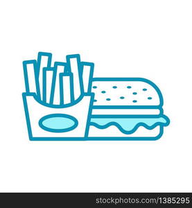 hamburger - fast food icon vector design template