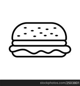 hamburger - food icon vector design template simple and clean