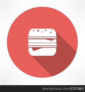 Hamburger icon Flat modern style vector illustration