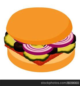Hamburger icon. Isometric illustration of hamburger icon for web. Hamburger icon, isometric 3d style