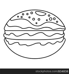 Hamburger icon. Outline hamburger vector icon for web design isolated on white background. Hamburger icon, outline style