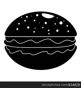 Hamburger icon. Simple illustration of hamburger vector icon for web design isolated on white background. Hamburger icon, simple style