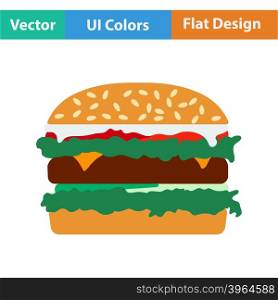 Hamburger icon. Vector illustration.
