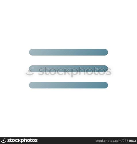 Hamburger menu button pixel perfect flat gradient two-color ui icon. Interactive element. Simple filled pictogram. GUI, UX design for mobile application. Vector isolated RGB illustration. Hamburger menu button pixel perfect flat gradient two-color ui icon