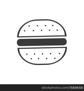 Hamburger vector icon illustration desigh