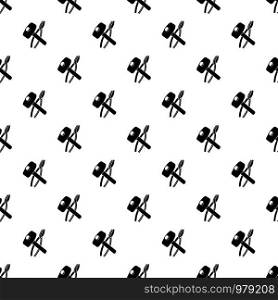 Hammer clamping mites pattern vector seamless repeating for any web design. Hammer clamping mites pattern vector seamless