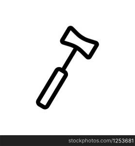 Hammer Doctor icon vector. Thin line sign. Isolated contour symbol illustration. Hammer Doctor icon vector. Isolated contour symbol illustration