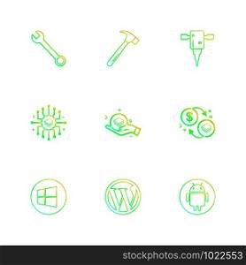 hammer , hardware , jack hammer , wrench , crypto currency , stratis , money, coins , crypto , currency, dollar, graph , business, bank , icon, vector, design, flat, collection, style, creative, icons
