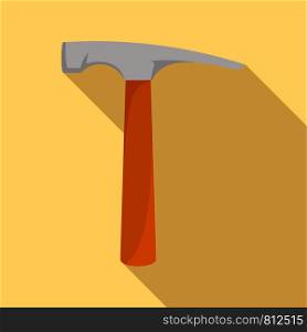 Hammer icon. Flat illustration of hammer vector icon for web design. Hammer icon, flat style