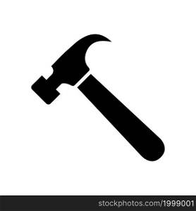 Hammer icon solid style