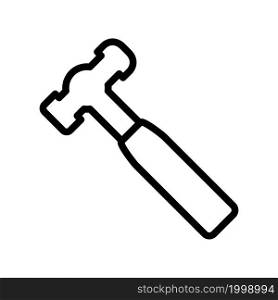 Hammer icon vector line style