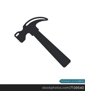 Hammer Icon Vector Template Illustration Design