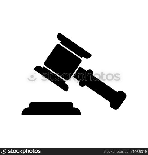 hammer of justice icon vector design template