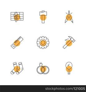 hammer , socks , tennis , hardware , tools ,labour , constructions , icon, vector, design,  flat,  collection, style, creative,  icons , electronics , 