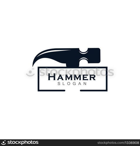 Hammer symbol vector icon illustration